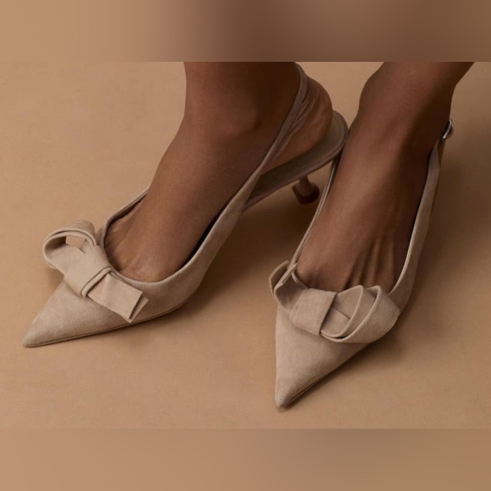 Bibi Lou Knotted Slingback Heels